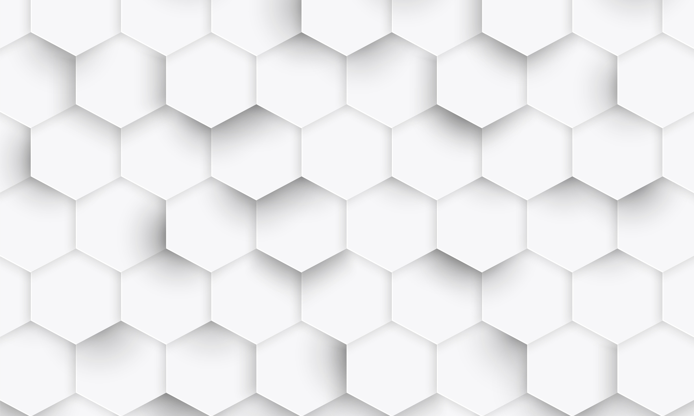 Hexagon geometric white background
